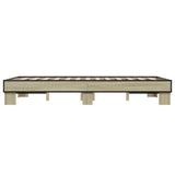 Bed Frame without Mattress Sonoma Oak 120x200 cm 845863