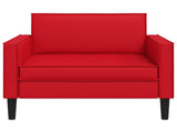 XL Armchair Red Faux Leather 42043522