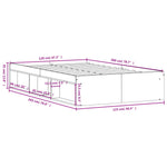 ZNTS Bed Frame without Mattress White 120x200 cm 3203852