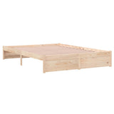 Bed Frame without Mattress Solid Wood 140x190 cm 814929