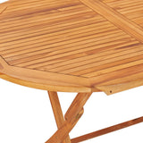 Garden Table And Chair Natural Teak 48999