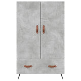 Highboard Concrete Grey 69.5x31x115 cm Engineered Wood 828208