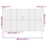 Garden Gate Anthracite 300x200 cm Steel 154570