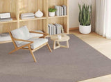Area Rugs Square LUGO Taupe 200 x 200 cm Polyester 42022695