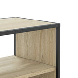 TV Cabinet Sonoma Oak 80x31x39.5 cm Engineered Wood and Metal 848925