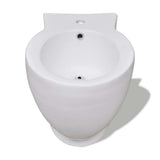 Stand Toilet & Bidet Set White Ceramic 270059