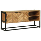 TV Cabinet Brown 110 x 30 x 50 cm Solid Acacia Wood 374111