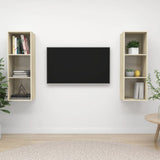 Wall-mounted TV Cabinets 2 pcs Sonoma Oak Engineered Wood 3079856