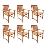 Outdoor Table And Chair Brown Solid Acacia wood Medium 42623