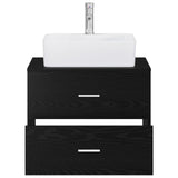 Bathroom Furniture Set Black Oak Engineered Wood 3404383