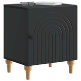 Bedside Cabinet 2 pcs Black 43 x 34.5 x 50 cm Engineered Wood 894108