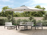 Cantilever Garden Parasol 3.5 m Sand White 42199