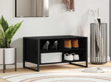Shoe Cabinet Black Oak 60 x 35 x 44 cm Engineered Wood 886456