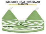 7.5QT Round Enameled Pot with Stainless Steel Handle Green Gradient 77337136