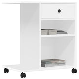 Printer Stand with Wheels White 60x40x68.5 cm 840639