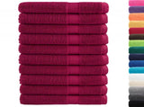 Premium Sauna Towels "SOLUND" 10 pcs Bordeaux 80x200 cm 600 gsm 137220