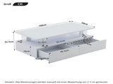 Coffee with Open Storage, Centre, Sofa Side with 2drawers, Rectangle Coffee End N605P345684W