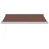 Manual Retractable Awning Brown 350x250 cm 3215719