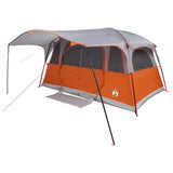 Tunnel Tent with Roof Grey and Orange 427 x 305 x 205 cm 42028671