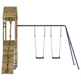 Outdoor Playset Blue, Natural Wood 3156927