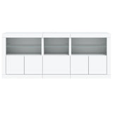 Sideboard with LED Lights White 162x37x67 cm 3208995