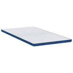Mattress Pads White and blue 90 x 200 cm Gel Memory Foam 4106256
