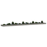 Gabion Raised Bed Galvanised Steel 800x100x20 cm 151317
