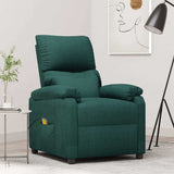 Massage Chair Dark Green Fabric 342464