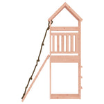 ZNTS Playhouse with Climbing Wall Solid Wood Douglas 3156899