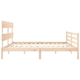 Bed Frame without Mattress 200x200 cm Solid Wood 3195111