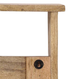 Wall-mounted Coat Rack with 4 Hooks Solid Wood Mango 358956