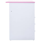 287447 Children Drawing Study Desk Tiltable Pink and White