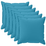 Cushion with Pillow HOUTEN 6 pcs Light Blue Polyester 934838