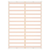 Bed Frame without Mattress White 120x190 cm Small Double Solid Wood 820832