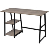 Desk with 2 Shelves Grey and Oak 20137