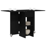 Dinning Table 115 x 70 x 75 cm Engineered Wood Black Oak 8006030