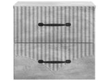 Wall-Mounted Bedside Cabinet Concrete Grey 34.5 x 33 x 40 cm 898981