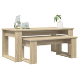 Coffee Table Set 2 pcs Sonoma Oak Engineered Wood 8000134