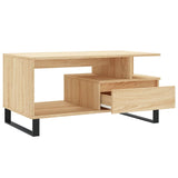 Coffee Table Sonoma Oak 90x49x45 cm Engineered Wood 831031