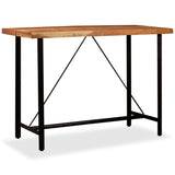 ZNTS Bar Table Solid Acacia Wood 150x70x107 cm 245437