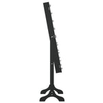 Free-Standing Mirror with LED Black 34x37x146 cm 351767