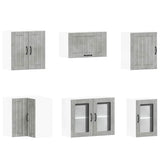 11 Piece Kitchen Cabinet Set Lucca Concrete Grey Engineered Wood 3314925