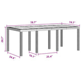 Garden Dining Set 7 pcs Anthracite Polypropylene 3378715