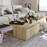 Coffee Table Sonoma oak Engineered wood 80x80x31 cm Coffee Table 806879