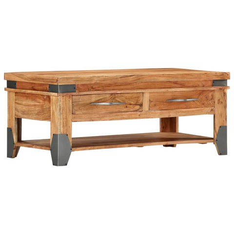 Coffee Table 110x52x45 cm Solid Acacia Wood 282751