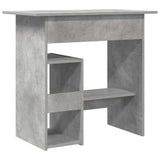 Desk Concrete Grey 80x45x74 cm Engineered Wood 801368