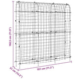 Garden Trellises for Climbing Plants 2 pcs U-Shape Steel 3281498