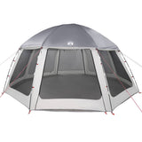 Pool Tent with Removable Fly & Mesh Walls Grey 510x510 cm 4100636