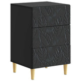 Bedside Table Black 43 x 39.5 x 66.5 cm Engineered Wood 895016