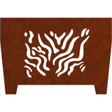 Fire Pit Brown 60 x 60 x 40 cm Weathering steel 858915